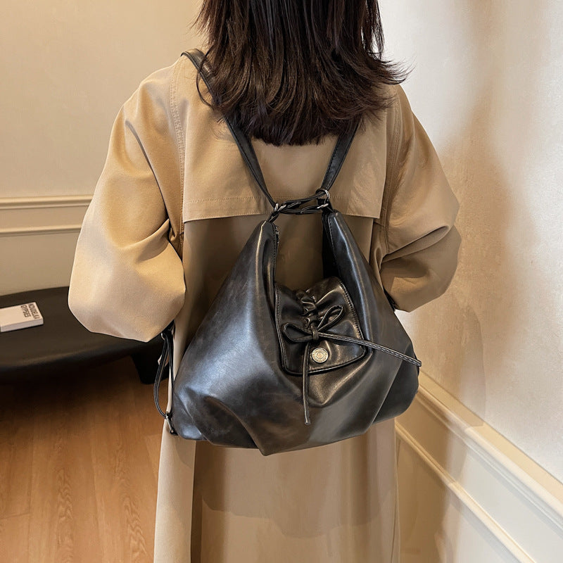 3WAYリボンレザーショルダーバッグ